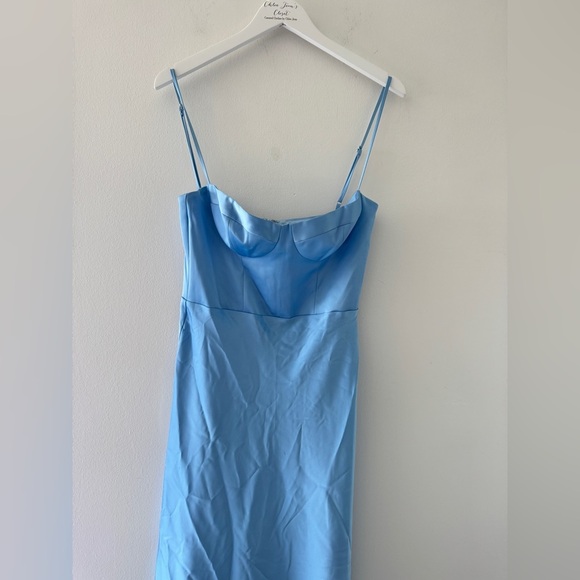 KATIE MAY Flora Blue Cocktail Dress M - Picture 7 of 7